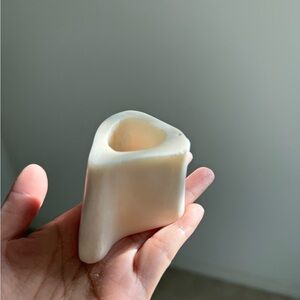 Handcrafted Natural Bone Sculpture - Minimalist Zen Desk Decor / Air Plant Holde